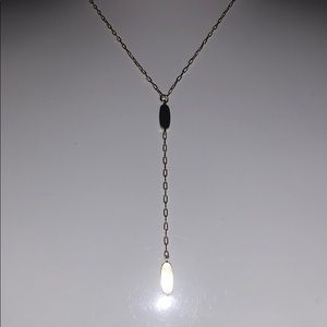 Fern dainty Y necklace